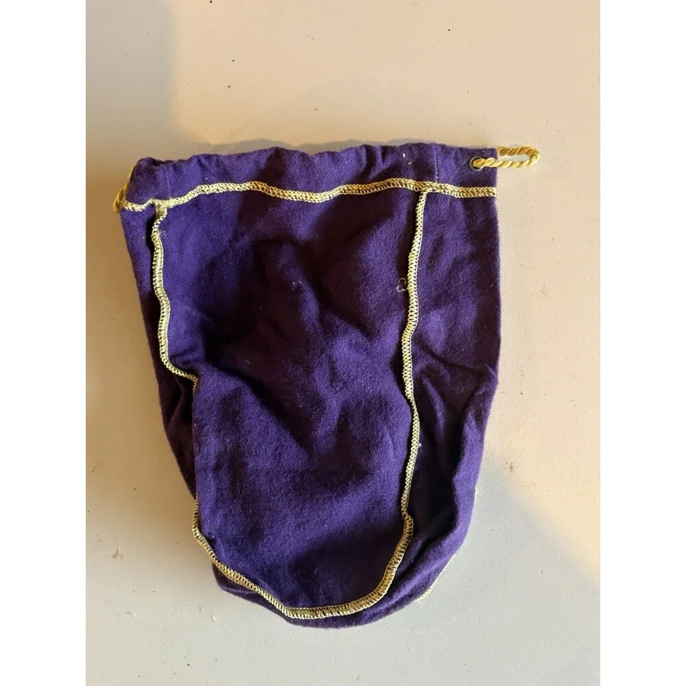 Crown Royal Purple Drawstring Bag – Gold Trim – Storage Pouch – Preowned